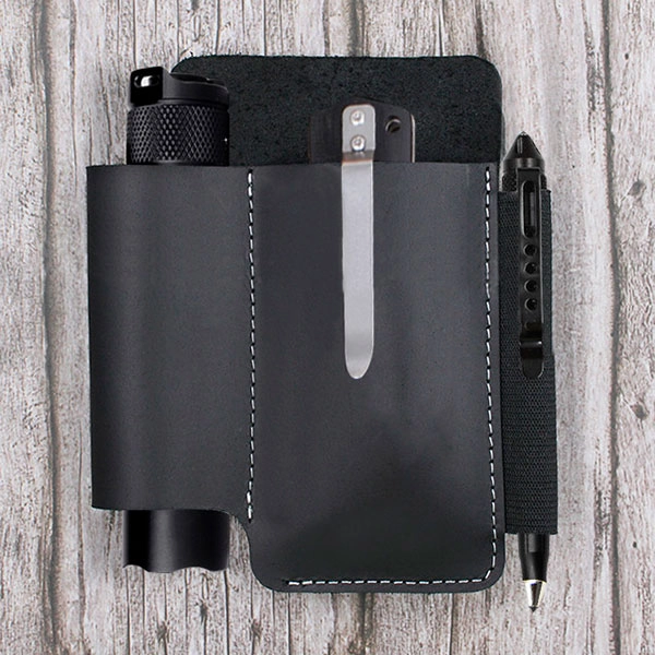 шкіряний вертикальний чохол на пояс