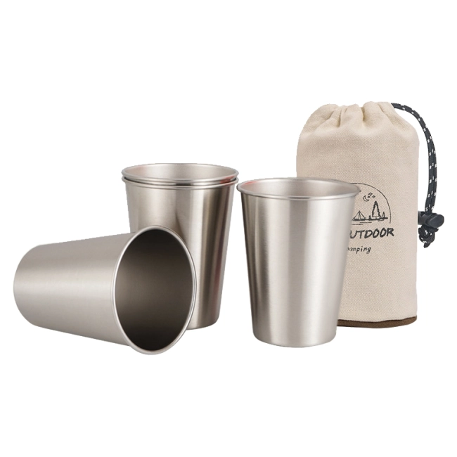 набір чарок із нержавіючої сталі в чохлі