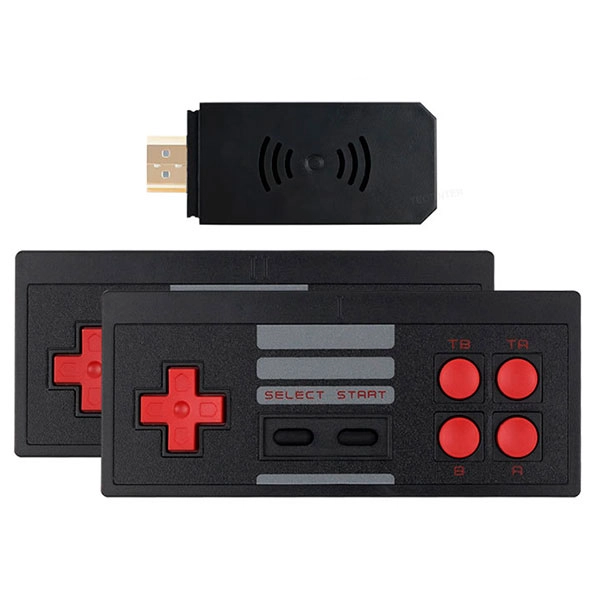 ретро приставка с беспроводными джойстиками