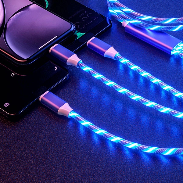 usb кабель с подсветкой 3 в 1