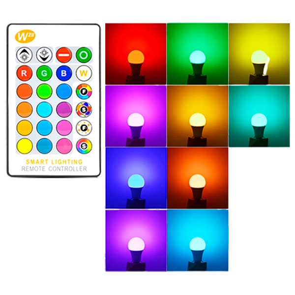светодиодная лампа rgbw с пультом