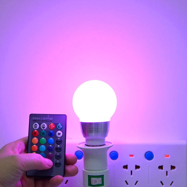 светодиодная лампа rgb с дистанционным управлением