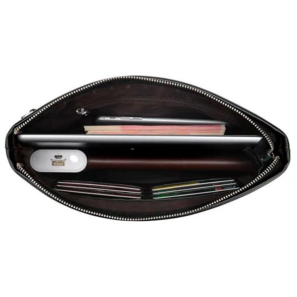 кожаный мужской клатч