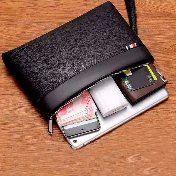 кожаная мужская сумка-клатч