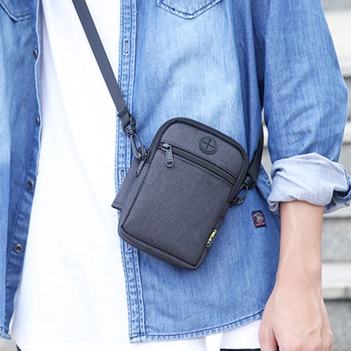 сумка-месенджер на блискавці чоловіча