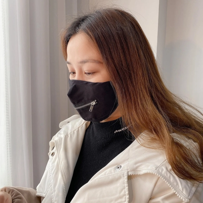 защитная маска на лицо с молнией