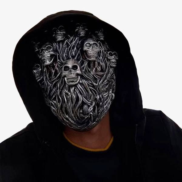 маска на лицо с черепами