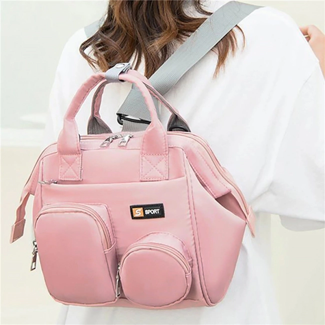 спортивная вместительная сумка-рюкзак для женщин