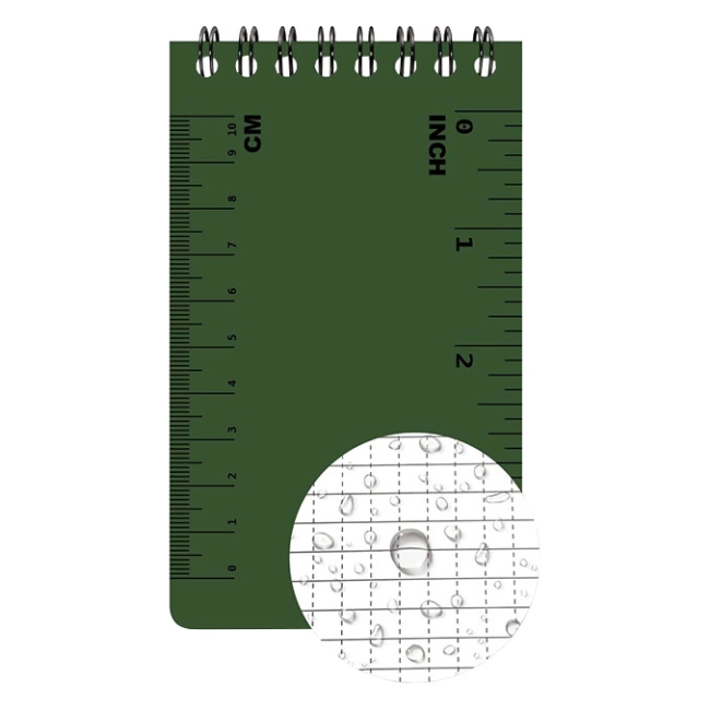 блокнот с бумагой от воды