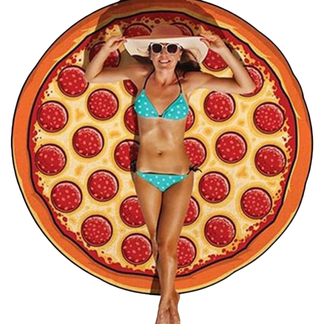 пляжный коврик пицца