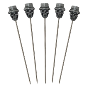 Коктейльные иглы Череп (5 шт) коктейльные иглы череп