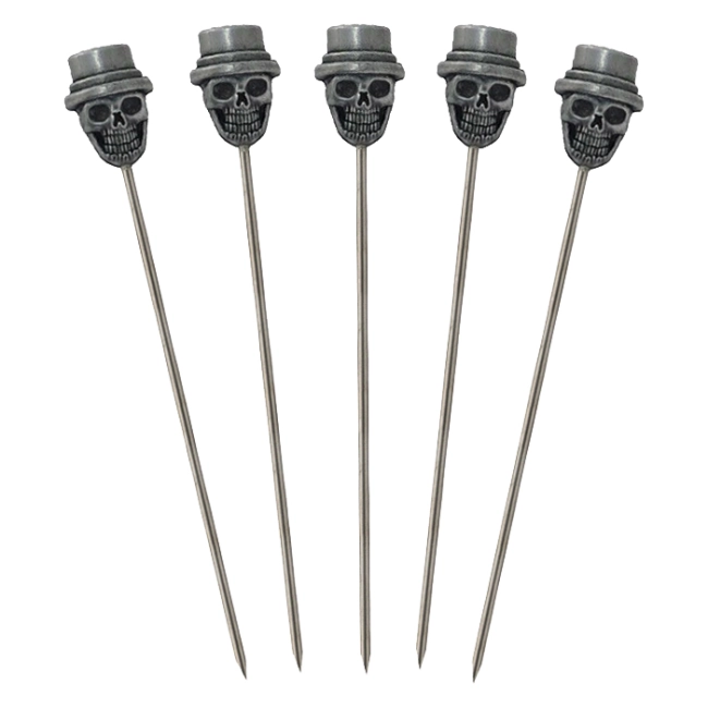 коктейльные иглы череп