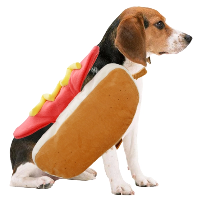 костюм у вигляді хот дога для собаки