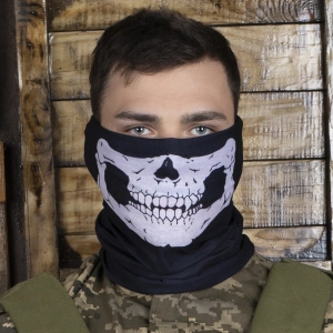 Маска балаклава с черепом на лицо полиэстеровая маска череп на лицо