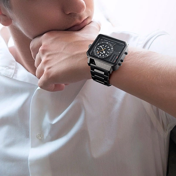 водонепроникний годинник з подвійним циферблатом