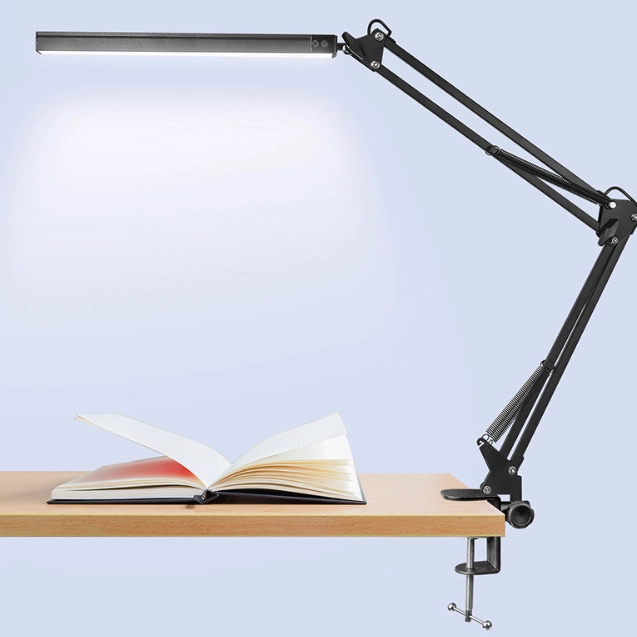 гибкий светильник с креплением на стол