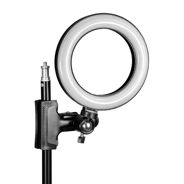 кольцевая лампа с прищепкой