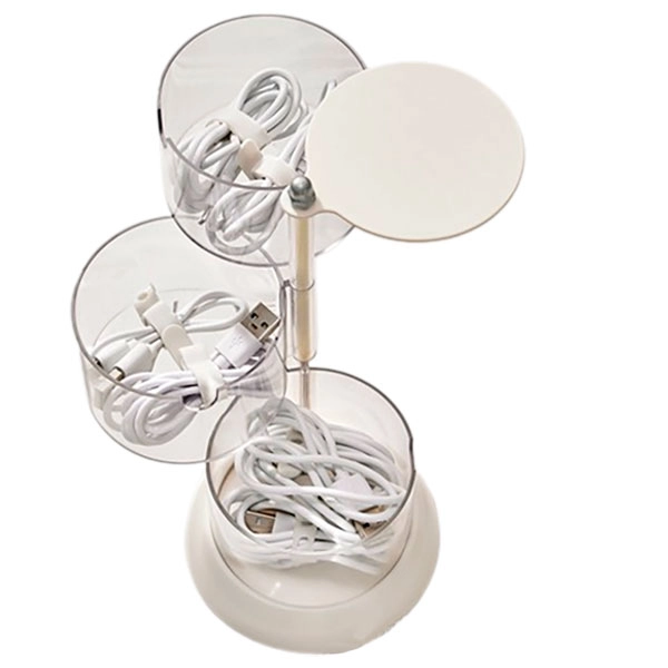 настільний органайзер для кабелів і зарядок