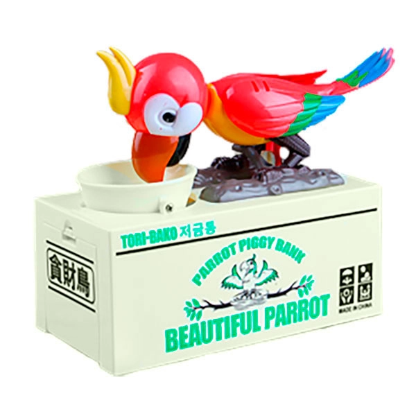 копилка для монет Попугай