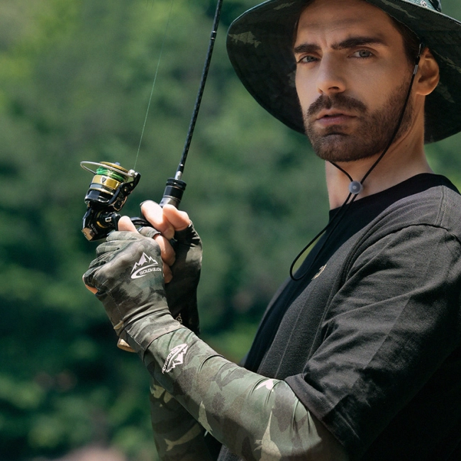 рыбацкие перчатки без пальцев