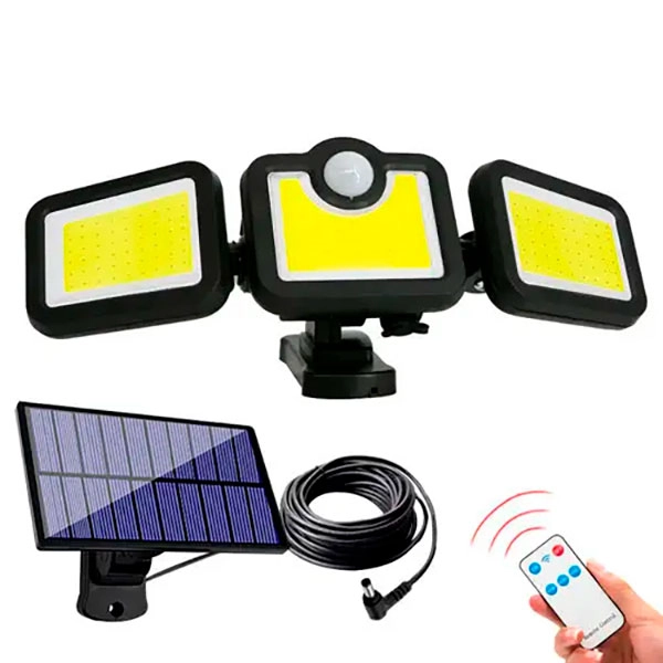 уличный светодиодный фонарь с солнечной батарей и датчиком движения