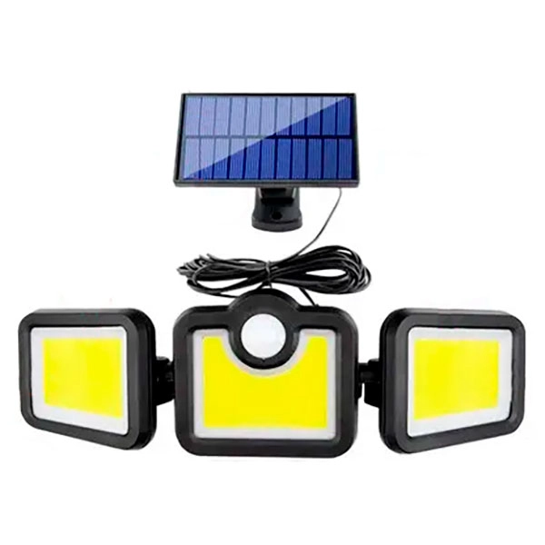 уличная лампа с солнечной батарей и датчиком движения