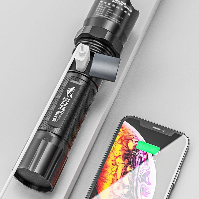 фонарь с зарядкой для телефона светодиодный