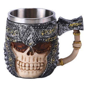 чашка череп с топором