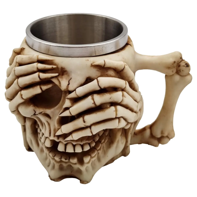 кружка череп скелета