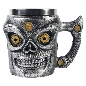 чашка с черепом стимпанк