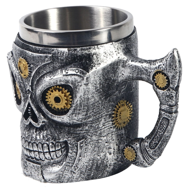 купить чашку с черепом стимпанк