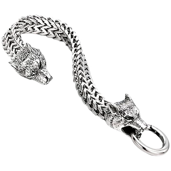 мужской браслет с волком