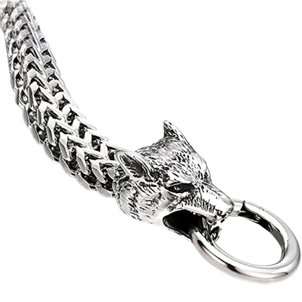 браслет с волком для мужчин
