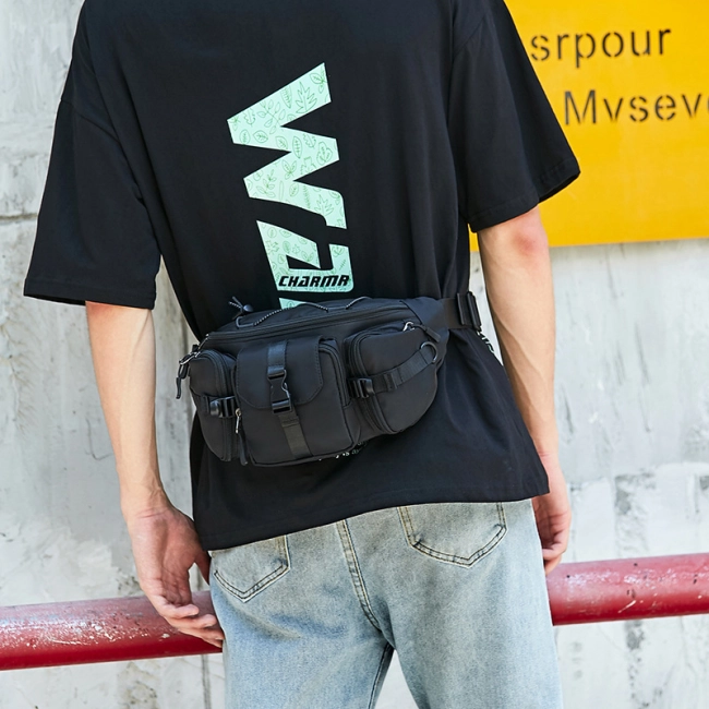 мужская сумка бананка на плечо