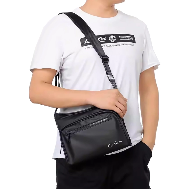 купить мужскую сумку через плечо на молнии