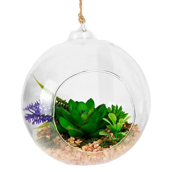 флораріум зі штучними сукулентами