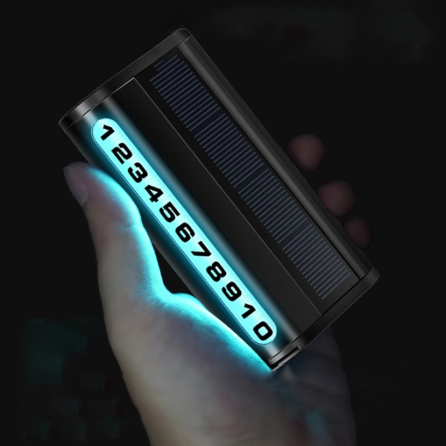 визитница на солнечной панели с подсветкой в автомобиль