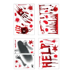 наклейки страшные на окно