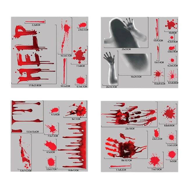 наклейки страшные для окна