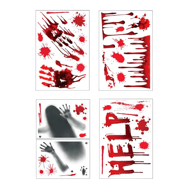 наклейки страшные на окно