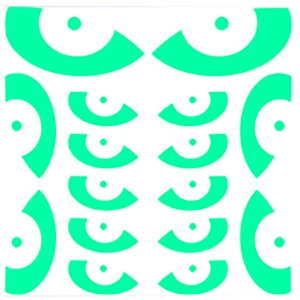 светящиеся наклейки Глаза