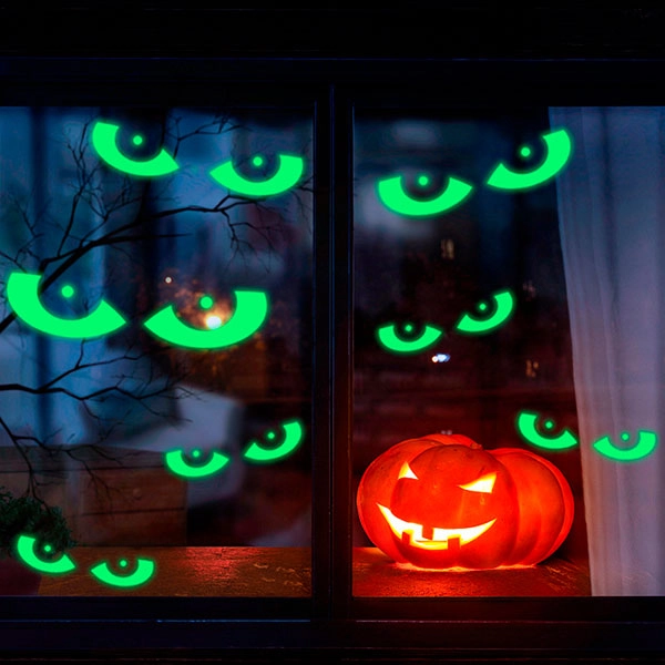 светящиеся наклейки в виде глаз