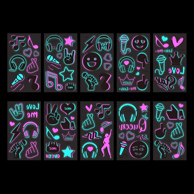 татуювання, що світяться у темряві