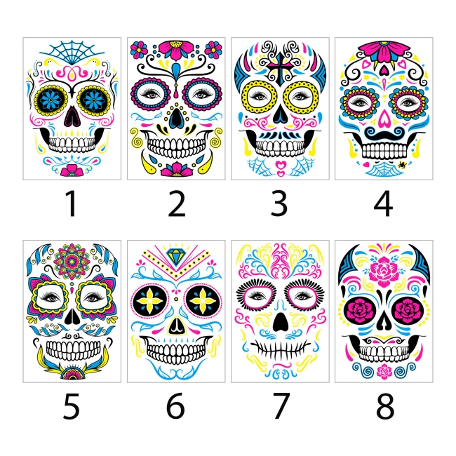 наклейки татуювання світиться