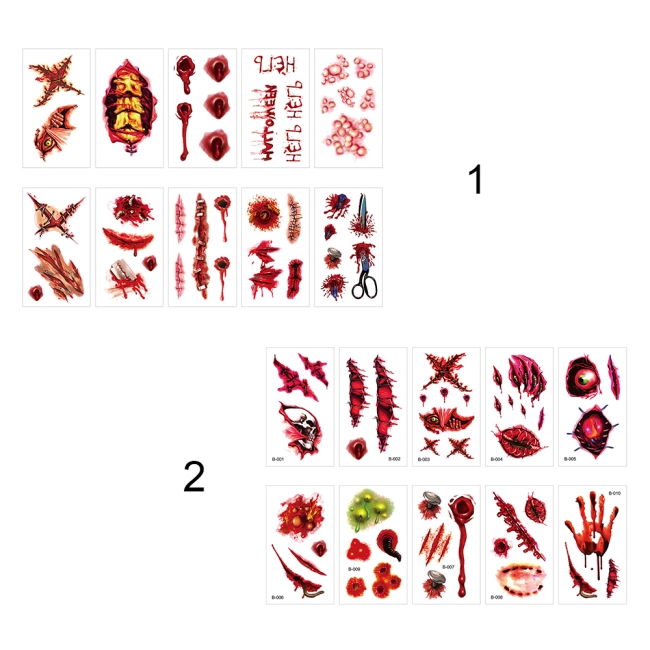 переводные татуировки шрамы