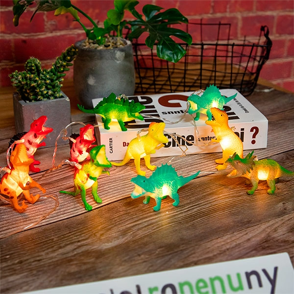 гірлянда з динозаврами