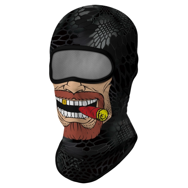 бафф с рисунком на лицо