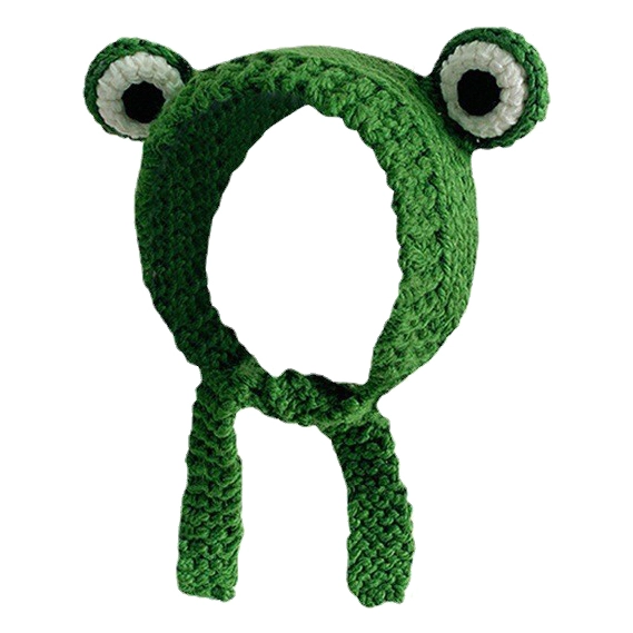 шапка вязаная жабка