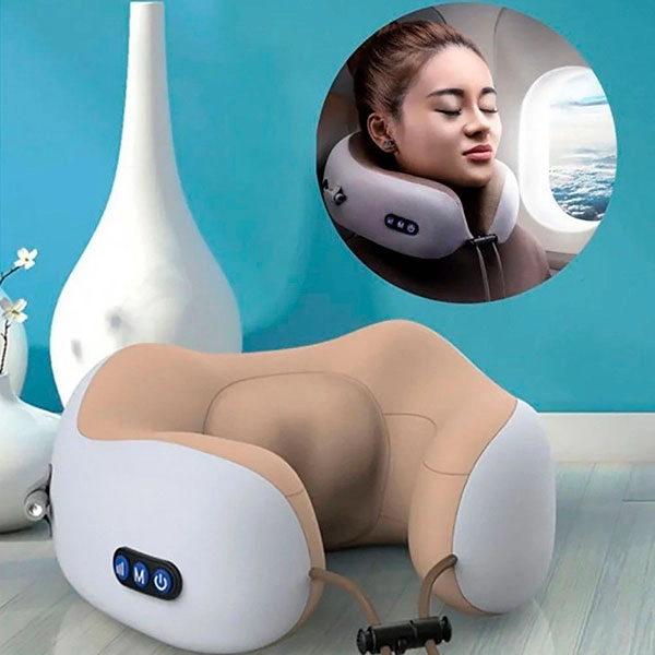 массажная подушка с подогревом на шею