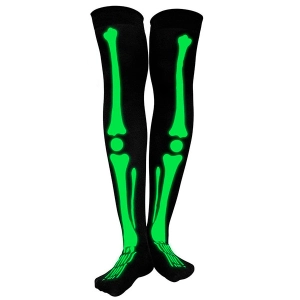 Светящиеся гольфы со скелетом светящиеся гольфы